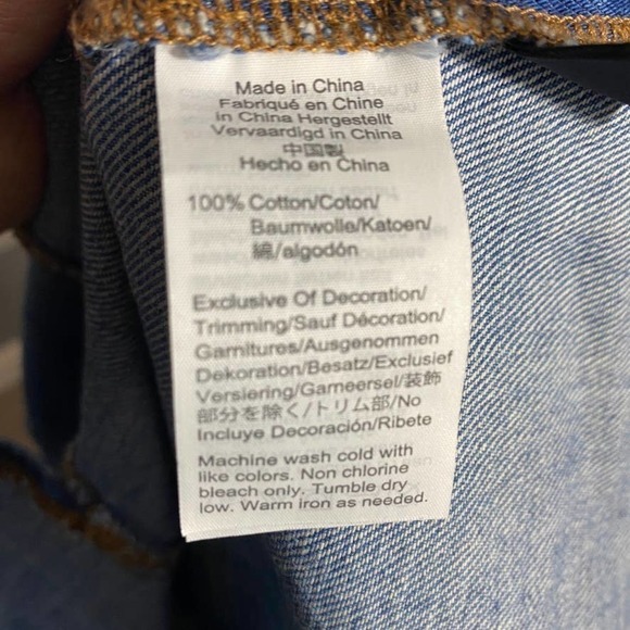 madewell Raw Hem Denim Skirt Size 23 NWT - Picture 8 of 8